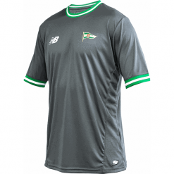 Koszulka Lechia Gdańsk - EMT8000ALY. Koszulki męskie New Balance, xxl, bez wzorów, z poliesteru, bez kołnierzyka, bez rękawów, do piłki nożnej. Za 199,99 zł.