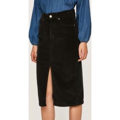 Answear - Spódnica. Czarne spódniczki damskie ANSWEAR, na co dzień, s, bez wzorów, z elastanu, casualowe, z podwyższonym stanem, mini, proste. W wyprzedaży za 49,90 zł.