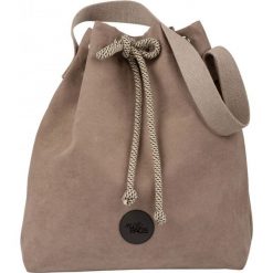 Torebka worek "BUCKET BAG" z eko-zamszu, kolor taupe. Torebki worki damskie me&BAGS, bez wzorów, bez dodatków. Za 199,00 zł.