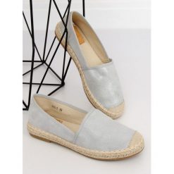 Espadryle damskie szare RAIDHA. Szare espadryle damskie FunKee.pl, bez wzorów, z tkaniny, bez obcasa. Za 64,99 zł.