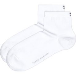 Tommy Hilfiger 2-pack Skarpetki Biały. Białe skarpetki damskie TOMMY HILFIGER, bez wzorów, z elastanu. Za 38,95 zł.