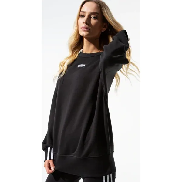 Adidas Bluza Vocal Sweat , czarny, rozmiar XS. Czarne bluzy damskie Adidas, s, w paski, z bawełny, bez rękawów, bez kaptura. Za 199,99 zł.