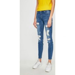 Only - Jeansy Carmen. Niebieskie jeansy damskie marki ONLY, bez wzorów, z elastanu. Za 169,90 zł.