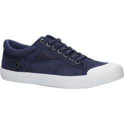 Granatowe trampki sznurowane big star aa174303. Trampki męskie BIG STAR, bez wzorów, retro, na sznurówki. Za 149,99 zł.
