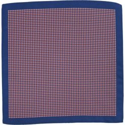 Elegancka, Granatowa, Męska Poszetka w Groszki, Kropki - 30x30 cm - Alties POSZALTS0157. Czerwone poszetki męskie Alties, w grochy, z materiału, eleganckie. Za 27,00 zł.