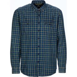 Koszula "Tom" - Regular fit - w kolorze żółto-granatowym. Żółte koszule męskie Camel Active, xxl, w kratkę, z bawełny, button down, bez rękawów. W wyprzedaży za 99,95 zł.