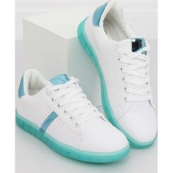 Trampki damskie biało-zielone 2B9XX923 WHITE/GREEN. Zielone trampki i tenisówki damskie obuwie damskie, bez wzorów, z tkaniny, na sznurówki. Za 42,47 zł.