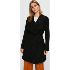 Only - Płaszcz. Czarne płaszcze damskie marki ONLY, s, w paski, z elastanu. W wyprzedaży za 99,90 zł.