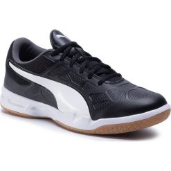 Buty PUMA - Tenaz 104889 01 Black/White/Iron Gate/Gum. Czarne buty sportowe męskie Puma, ze skóry ekologicznej, bez zapięcia, do piłki nożnej. Za 229,99 zł.