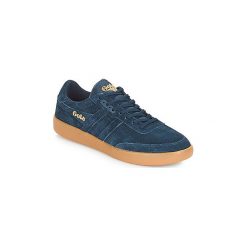 Buty Gola Inca leather. Niebieskie trampki męskie marki Gola, bez wzorów, bez zapięcia. Za 303,20 zł.