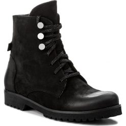 Botki damskie lity: Botki KARINO - 2275/003-F Czarny/Nubuk