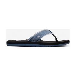 Quiksilver Monkey Abyss Japonki Niebieski. Niebieskie klapki męskie Quiksilver, w paski, z materiału. Za 100,95 zł.
