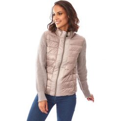 Kurtka przejściowa w kolorze szarobrązowym. Szare kurtki damskie Snowie Collection, m, bez wzorów, z dzianiny, bez kaptura. W wyprzedaży za 219,95 zł.
