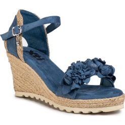 Espadryle XTI - 44021 Jeans. Niebieskie espadryle damskie Xti, z aplikacjami, z jeansu, bez obcasa, na obcasie. Za 169,00 zł.
