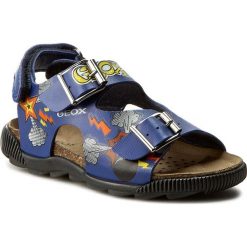 Sandały męskie skórzane: Sandały GEOX – J. Sand. Storm I J6242I 000BC C4401 Royal/Multicolor