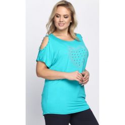 Bluzki damskie: Niebieski T-shirt Secret Fantasy