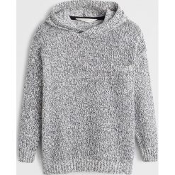 Mango Kids - Sweter Manuel 110-164 cm. Szare swetry chłopięce Mango Kids, bez wzorów, z bawełny, z kapturem. Za 89,90 zł.