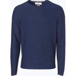 Marc O'Polo Denim - Sweter męski, niebieski. Niebieskie swetry męskie Marc O'Polo DENIM, s, bez wzorów, z bawełny, polo, bez kaptura. Za 349,95 zł.
