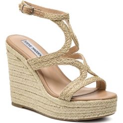 Espadryle STEVE MADDEN - Sense SM11000493-02002-166 Natural. Pomarańczowe espadryle damskie Steve Madden, bez wzorów, ze skóry ekologicznej, bez obcasa, na obcasie. W wyprzedaży za 269,00 zł.