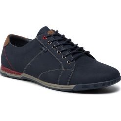 Półbuty LANETTI - MYL8051-1 Navy. Niebieskie półbuty męskie Lanetti, na co dzień, bez wzorów, ze skóry ekologicznej, eleganckie, bez zapięcia. Za 99,99 zł.