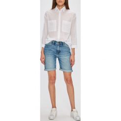 Lee - Szorty. Niebieskie szorty jeansowe damskie marki Lee, l, casualowe, z podwyższonym stanem. W wyprzedaży za 139,90 zł.