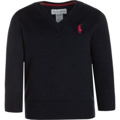 Polo Ralph Lauren BABY Sweter hunter navy. Niebieskie swetry chłopięce marki Polo Ralph Lauren, z bawełny, polo. W wyprzedaży za 215,20 zł.