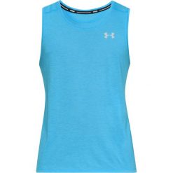 Koszulka Under Armour UA Streaker 2.0 Singlet M Niebieska. Niebieskie koszulki męskie Under Armour, s, bez wzorów, bez kołnierzyka, bez rękawów, do biegania. Za 99,99 zł.