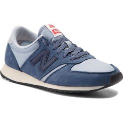 Sneakersy NEW BALANCE - U420IBG Granatowy Niebieski. Niebieskie półbuty damskie New Balance, bez wzorów, ze skóry, bez obcasa, bez zapięcia. W wyprzedaży za 239,00 zł.