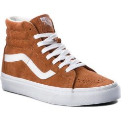 Sneakersy VANS - Sk8-Hi Reissue VN0A2XSBU5K (Pig Suede) Leather Brown. Pomarańczowe półbuty damskie Vans, ze skóry. W wyprzedaży za 299,00 zł.