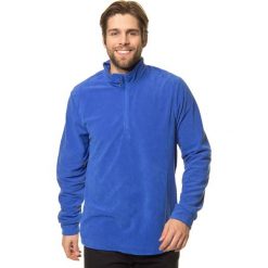 Bluza polarowa w kolorze niebieskim. Niebieskie bluzy męskie m, z materiału, krótkie. W wyprzedaży za 59,95 zł.