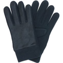 Granatowe Męskie Rękawiczki, Polarowe, Jesienno-Zimowe RKWPJNSPOLAR2gr. Rękawiczki męskie Pako Jeans, na zimę, bez wzorów, z materiału. Za 17,90 zł.