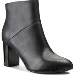 Botki NEŚCIOR - 50-D Czarny. Czarne buty zimowe damskie Neścior, ze skóry. W wyprzedaży za 259,00 zł.
