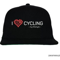 Czapka FullCap. I love cycling - my lifestyle. Czarne czapki z daszkiem damskie Pakamera. Za 69,00 zł.