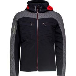 Kurtka DESCENTE LORENZO. Czarne kurtki sportowe męskie Descente, bez wzorów, z materiału, bez kaptura, narciarskie. W wyprzedaży za 3237,00 zł.