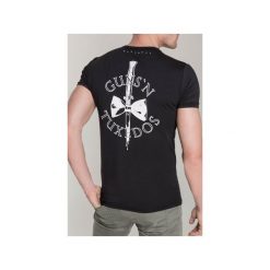T-SHIRT KNIFE 2. Czarne t-shirty męskie marki Guns&tuxedos, m, bez wzorów, klasyczne, z klasycznym kołnierzykiem. Za 219,00 zł.