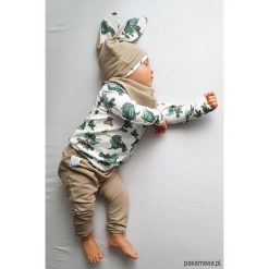 Bluza niemowlęca SMOKI. Szare bluzy niemowlęce Pakamera, z nadrukiem, z dresówki, bez rękawów, bez kaptura. Za 75,00 zł.
