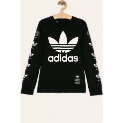 Adidas Originals - Bluza dziecięca 128-176 cm. Czarne bluzy chłopięce adidas Originals, z nadrukiem, z bawełny, bez rękawów, bez kaptura. Za 119,90 zł.