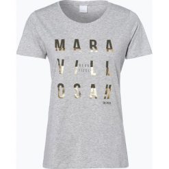 T-shirty damskie: BOSS Casual – T-shirt damski – Taprinty, szary