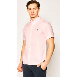 Koszula Polo Ralph Lauren Classics 710795452. Niebieskie koszule męskie Polo Ralph Lauren, xl, bez wzorów, ze lnu, casualowe, polo, bez rękawów. W wyprzedaży za 399,00 zł.