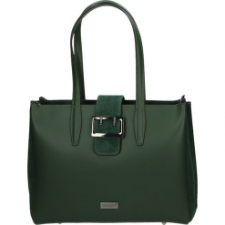 Torba - 100-191-O RCV. Szare torebki klasyczne damskie Venezia, ze skóry. Za 399,00 zł.