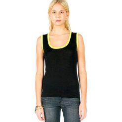 Top "Sary" w kolorze czarnym. Czarne bluzki damskie Ateliers de la maille Paris, bez wzorów, z bawełny, z okrągłym kołnierzem. W wyprzedaży za 128,95 zł.