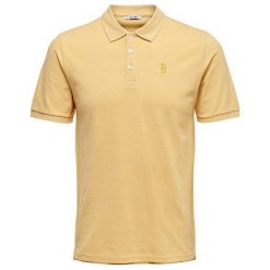 ONLY&SONS Mężczyźni polo triko North SS Fitted Polo Tee Sauterne (rozmiar L). Koszulki męskie Only&Sons, m, bez wzorów, bez rękawów. W wyprzedaży za 49,00 zł.