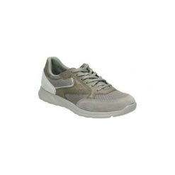 Buty Geox U923EA. Szare trampki męskie Geox, bez wzorów, bez zapięcia. Za 359,03 zł.