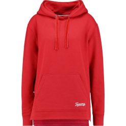 Tommy Jeans SIDE SLIT DETAIL HOODIE Bluza z kapturem samba. Czerwone bluzy rozpinane damskie Tommy Jeans, m, z bawełny, z kapturem. Za 449,00 zł.