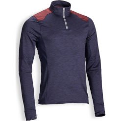Koszulka jeździecka polo 500 Warm męska. Niebieskie koszulki męskie FOUGANZA, xl, bez wzorów, z elastanu, bez rękawów. Za 79,99 zł.