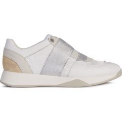 Geox Suzzie Tenisówki Biały Złoty. Żółte trampki i tenisówki damskie Geox, bez wzorów, ze skóry, bez zapięcia. Za 533,95 zł.
