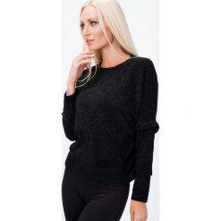 Sweter z szenili czarny 1535. Czarne swetry klasyczne damskie marki Fasardi. Za 39,00 zł.