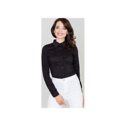Koszula K240 Czarny. Czarne koszule damskie Lenitif, xl, z elastanu. Za 89,00 zł.