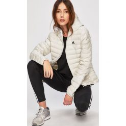 Adidas Performance - Kurtka puchowa. Białe kurtki damskie adidas Performance, s, bez wzorów, z poliesteru, krótkie, z kapturem. W wyprzedaży za 399,90 zł.
