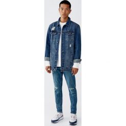 Jeansy carrot fit premium. Niebieskie jeansy męskie marki Pull&Bear. Za 139,00 zł.